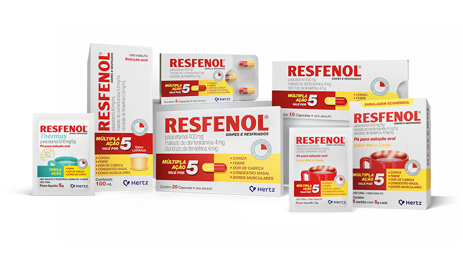 RESFENOL - CAIXAS 5,10 E 20 cápsulas - solução oral - Pó para solução oral